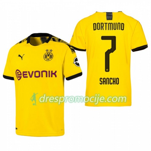 Borussia Dortmund Dres Jadon Sancho 7 Domaći 2019/20 Kratkih Rukava Borussia Dortmund Dres Jadon Sancho 7 Domaći 2019/20 Kratkih Rukava